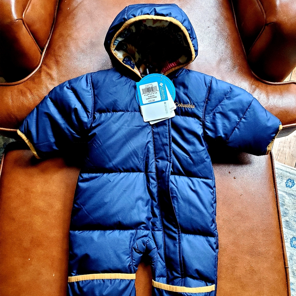 Baby Infant Columbia Snowsuit Bunting 0-3 months NWT